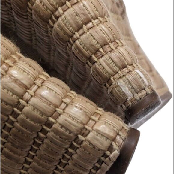 Gucci Gold Wedge Horsebit Espadrille Sandal Carolina Platform Beige 6.5B - Picture 6 of 8